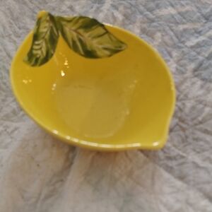Yellow Lemon Accent Bowl